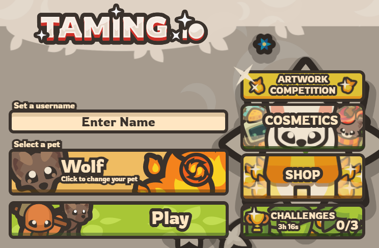 Taming.io on crazy games 